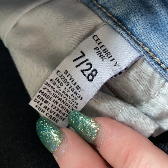 Blue skinny jeans, size 7/28 - Picture 4 of 4